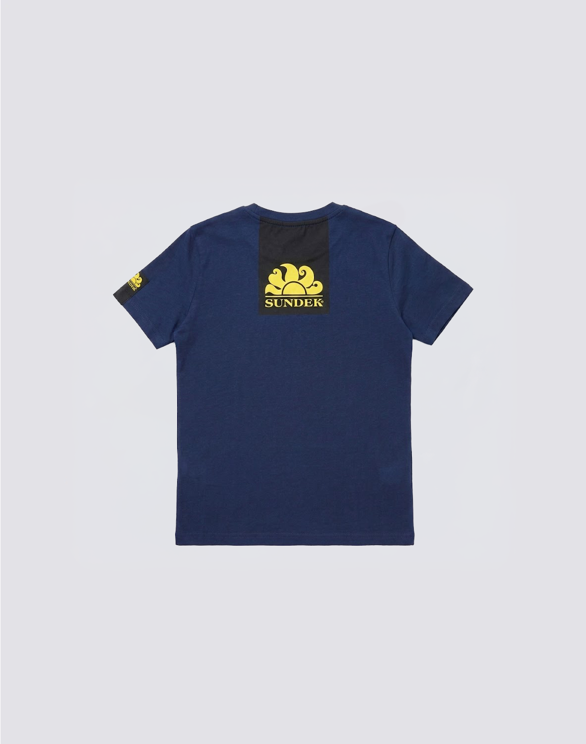 Sundek Boys Mini Crew Logo Back Print T-Shirt - Navy