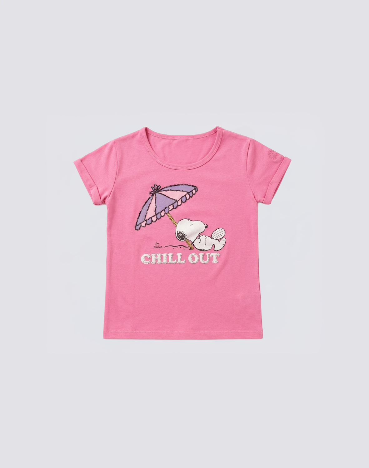 Sundek Girls Mini Snoopy T-Shirt - Cotton Candy