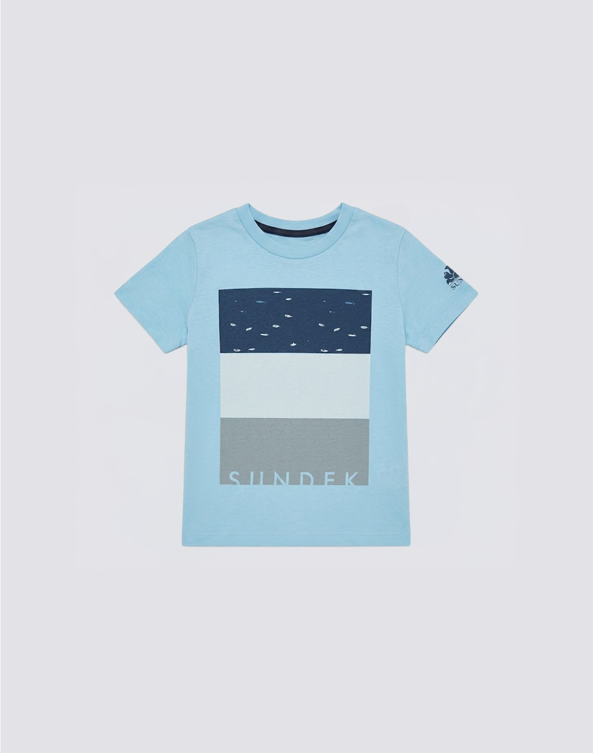 Sundek Boys Mini Logan T-Shirt - Air Blue