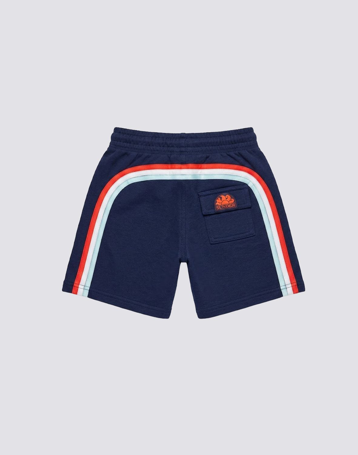 Sundek Boys Mini Tiger Rainbow Sweatshort - Navy