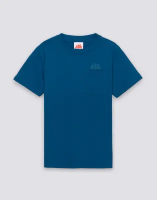 SUNDEK BOYS' SHORT-SLEEVED T-SHIRT WITH POCKET AND LOGO ON THE FRONT