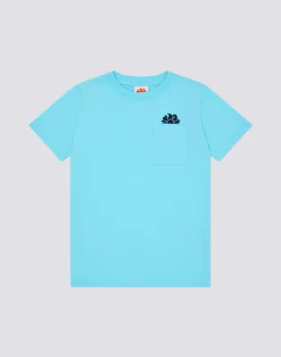 SUNDEK BOYS' SHORT-SLEEVED T-SHIRT WITH POCKET AND LOGO ON THE FRONT