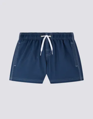 SUNDEK BOYS' SHORT SWIMSUIT WITH ELASTIC WAIST REPREVE® - NAVY