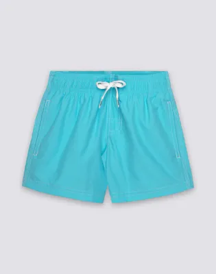 SUNDEK BOYS' SHORT SWIMSUIT WITH ELASTIC WAIST REPREVE® - MARINE
