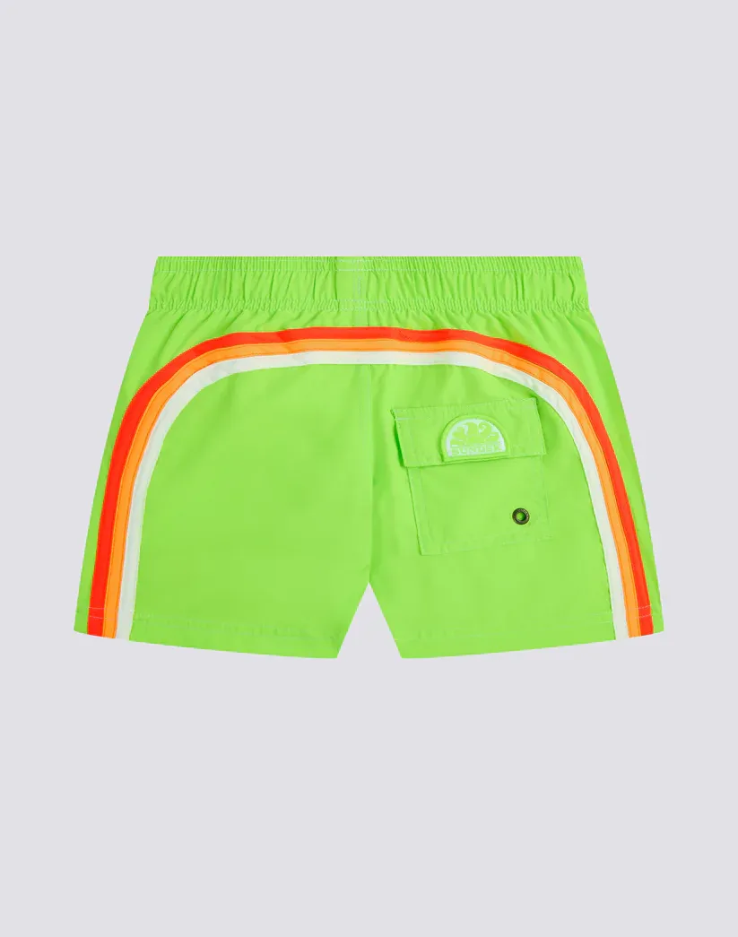 SUNDEK BOYS' SHORT SWIMSUIT WITH ELASTIC WAIST REPREVE®