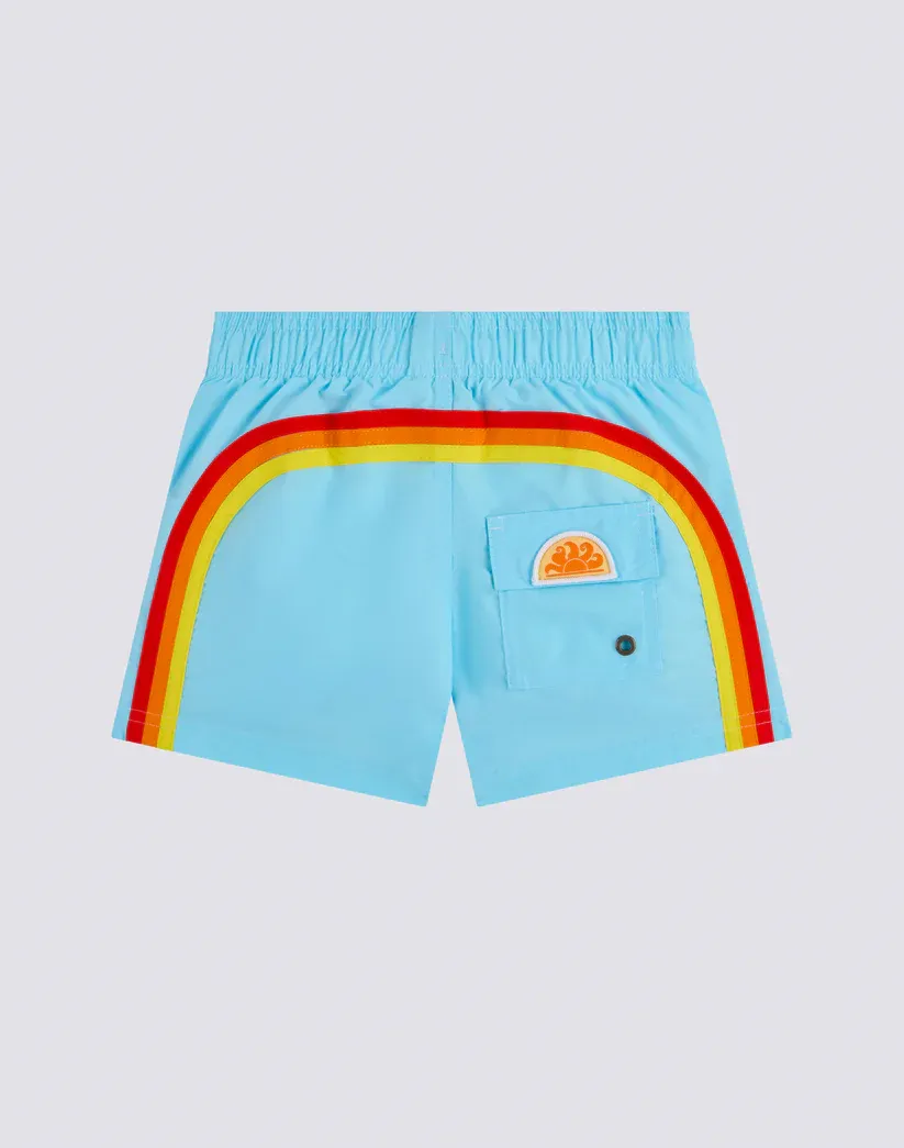 SUNDEK BOYS' SWIM SHORTS WITH ELASTICATED WAIST ICONIC TAFFETA