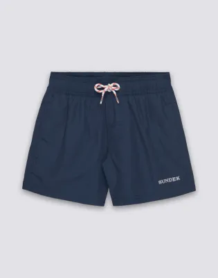 SUNDEK BOYS' REPREVE® RECYCLED POLYESTER BOYS' SWIMSHORTS WITH TRICOLOUR DETAILS