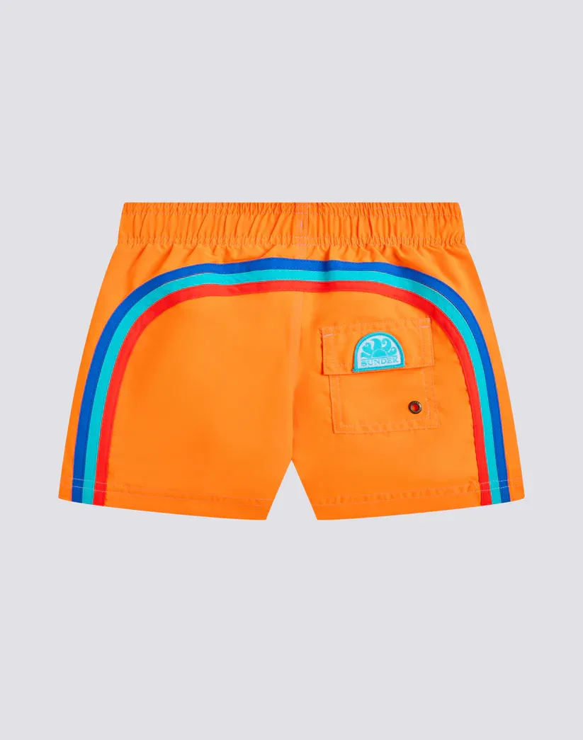 SUNDEK BOYS' SWIM SHORTS WITH ELASTICATED WAIST ICONIC TAFFETA