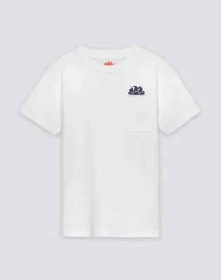 SUNDEK BOYS' SHORT-SLEEVED T-SHIRT WITH POCKET AND LOGO ON THE FRONT