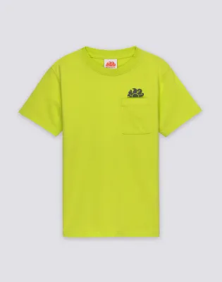 SUNDEK BOYS' SHORT-SLEEVED T-SHIRT WITH POCKET AND LOGO ON THE FRONT