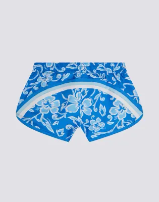 SUNDEK MARGATE GIRLS' SHORT BEACH SHORTS WITH HIBISCUS PRINT SK23