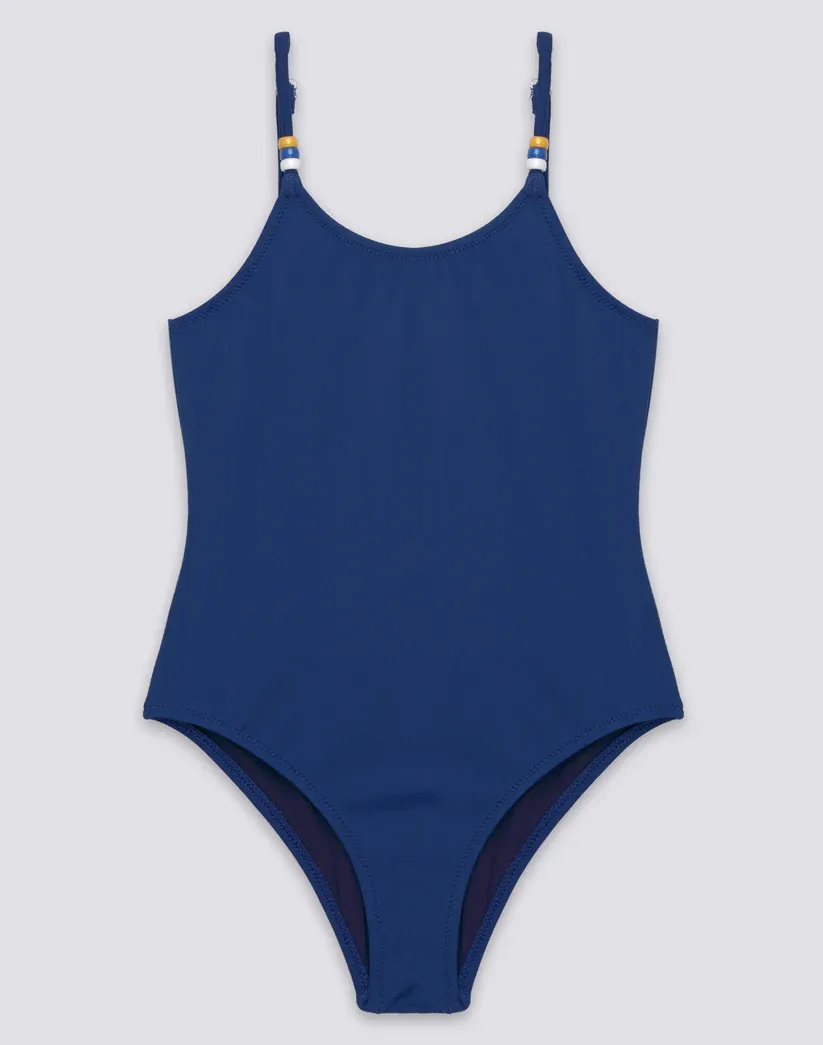 SUNDEK GIRLS' ONE-PIECE SWIMSUIT WITH BEADS - COSMO