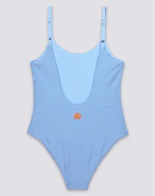 SUNDEK GIRL'S TERRY CLOTH ONE-PIECE SWIMSUIT - ERICA