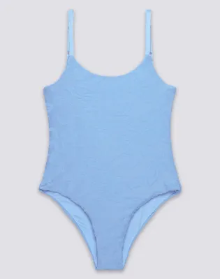 SUNDEK GIRL'S TERRY CLOTH ONE-PIECE SWIMSUIT - ERICA