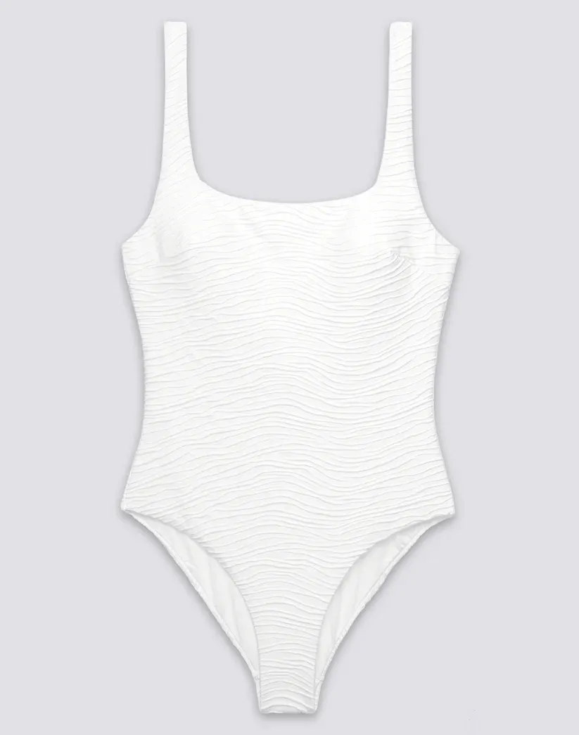 SUNDEK WOMEN'S ONE-PIECE SWIMSUIT WITH WAVE EFFECT JACQUARD