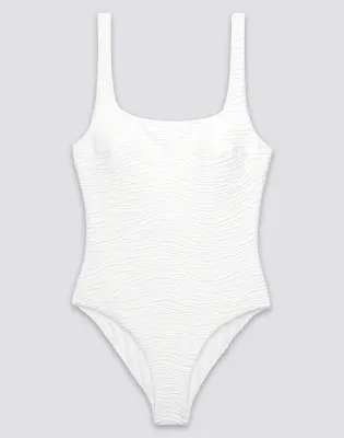 SUNDEK WOMEN'S ONE-PIECE SWIMSUIT WITH WAVE EFFECT JACQUARD