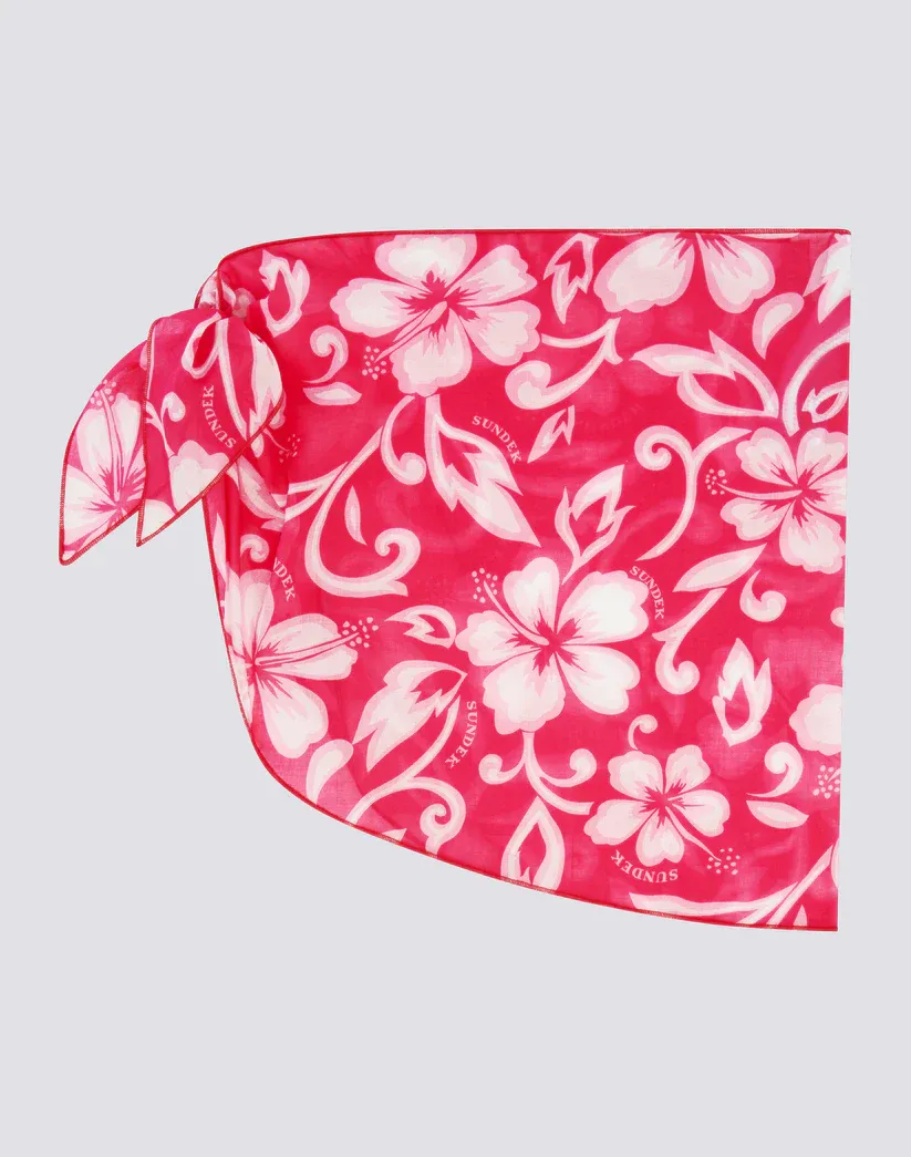 SUNDEK GIRLS SK23 PRINT SHORT SARONG FOR GIRLS - PITAYA