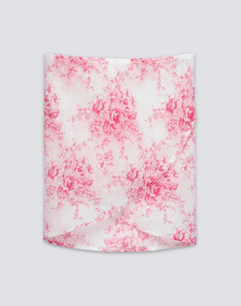 SUNDEK GIRLS ROSE DE JOIE PRINT SHORT SARONG
