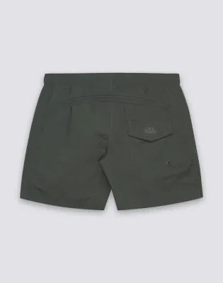 SUNDEK MEN GOLDENWAVE SHORT SWIMSUIT WITH ELASTIC WAIST, SOLID COLOR, NYLON TASLAN, COTTON TOUCH