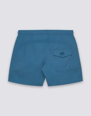 SUNDEK MEN GOLDENWAVE SHORT SWIMSUIT WITH ELASTIC WAIST, SOLID COLOR, NYLON TASLAN, COTTON TOUCH