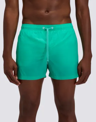 SUNDEK MEN'S SHORT SWIMSHORTS WITH ELASTIC WAIST AND CRINKLED WAIST - NEPHRITE