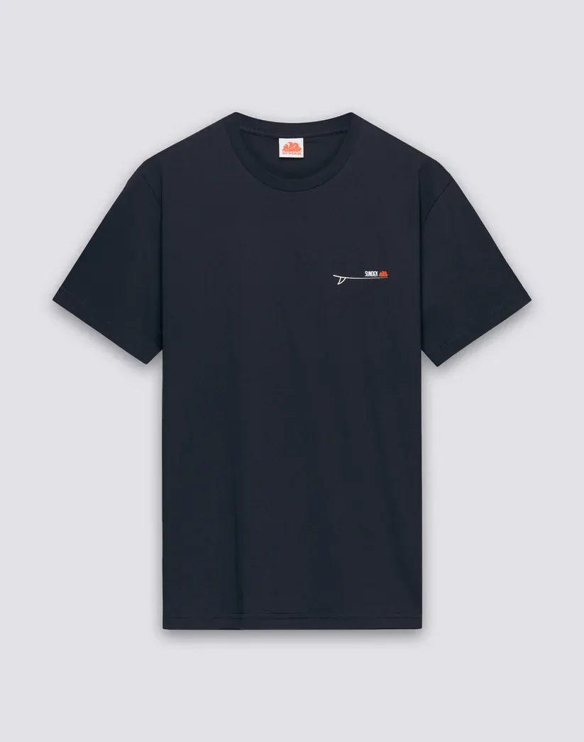 SUNDEK MEN'S CREW NECK T-SHIRT WITH OLD SCHOOL SURF PRINT