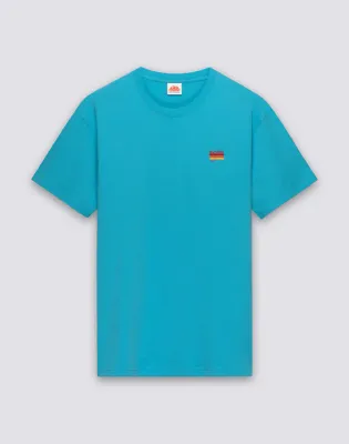 SUNDEK MEN T-SHIRT WITH TRICOLOUR EMBROIDERY