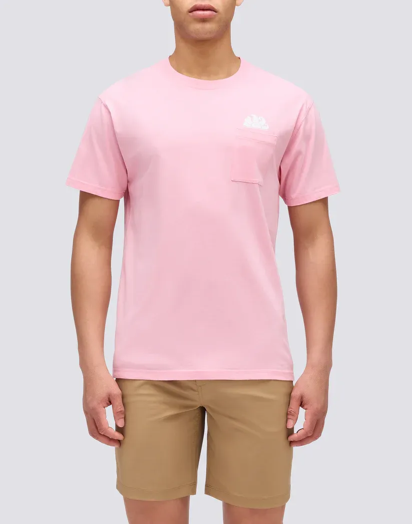 SUNDEK MEN'S T-SHIRT WITH POCKET - QUARTZ PINK