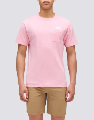 SUNDEK MEN'S T-SHIRT WITH POCKET - QUARTZ PINK
