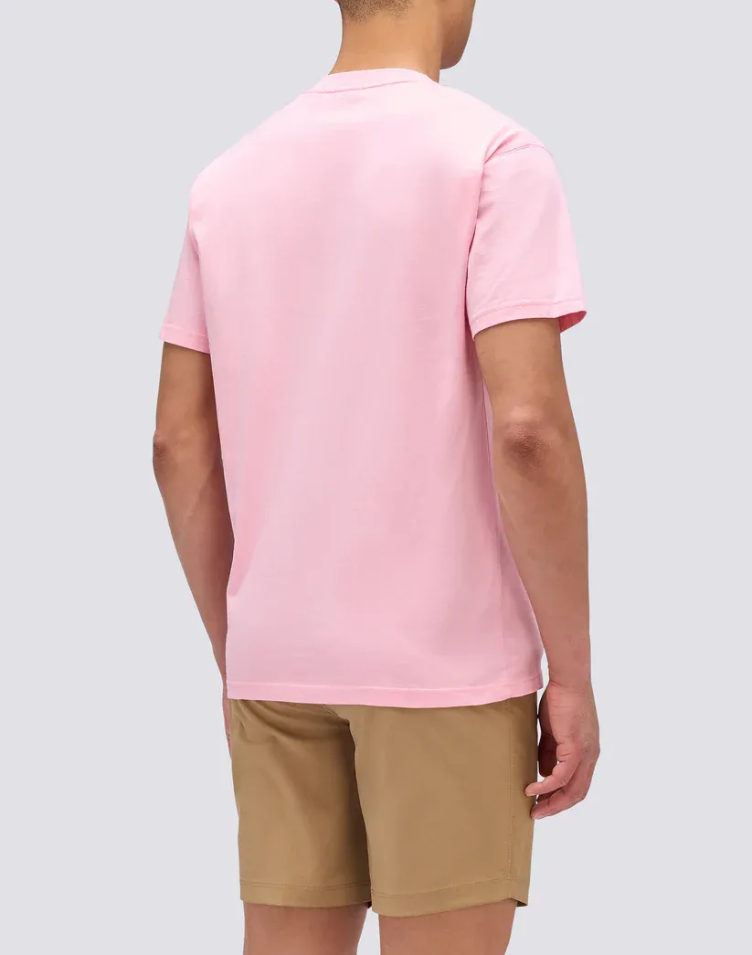 SUNDEK MEN'S T-SHIRT WITH POCKET - QUARTZ PINK