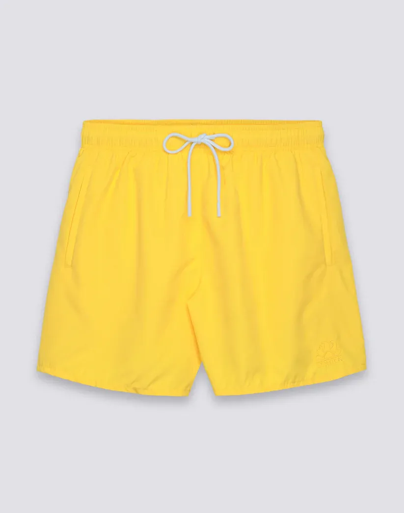 SUNDEK MEN'S SHORT SWIMSHORTS WITH ELASTIC WAIST AND PEACHY FABRIC