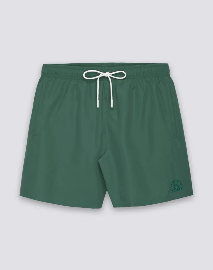 SUNDEK MEN'S SHORT SWIMSHORTS WITH ELASTIC WAIST AND PEACHY FABRIC