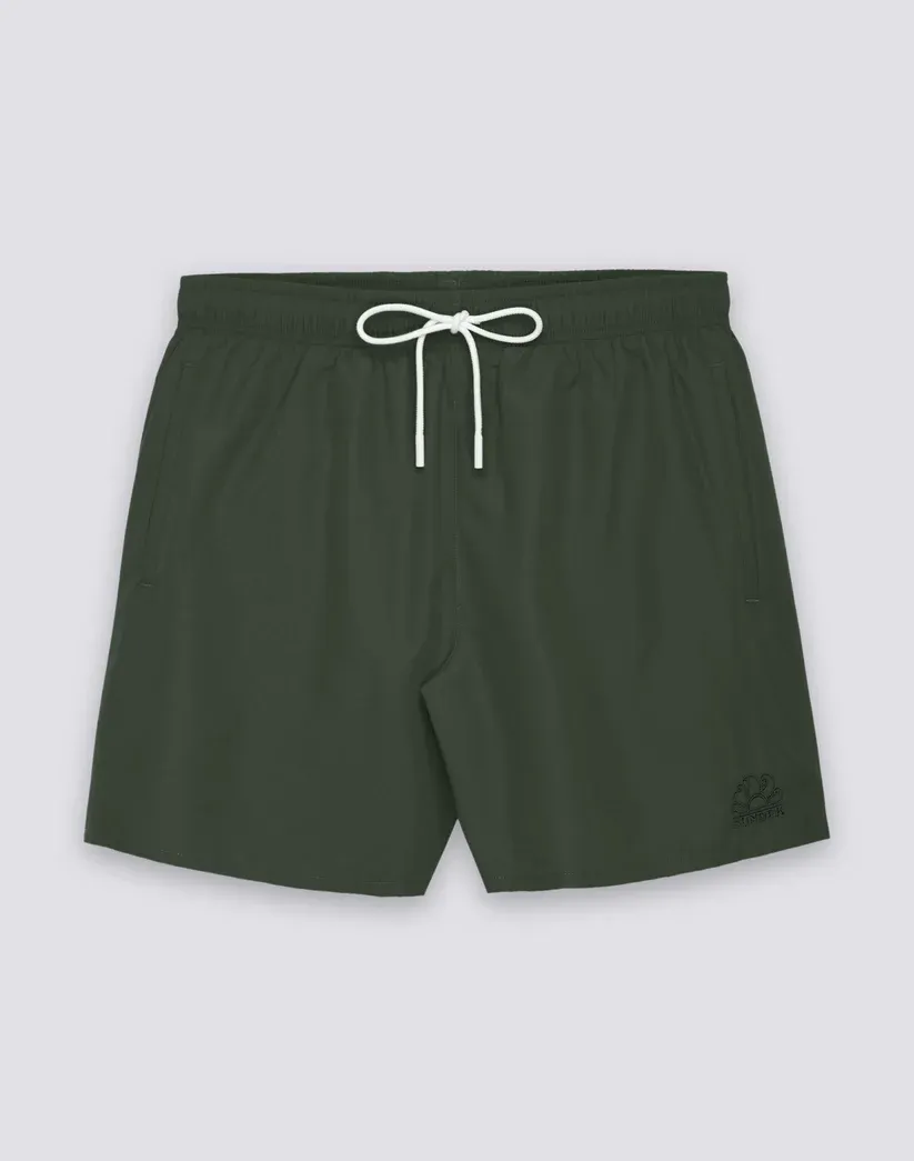 SUNDEK MEN'S SHORT SWIMSHORTS WITH ELASTIC WAIST AND PEACHY FABRIC