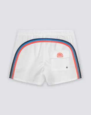 SUNDEK MEN ICONIC TAFFETA SHORT SWIMSHORTS WITH SEMI-ELASTIC WAIST