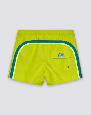 SUNDEK MEN ICONIC TAFFETA SHORT SWIMSHORTS WITH SEMI-ELASTIC WAIST