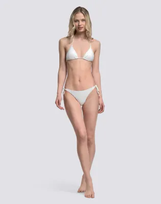 SUNDEK WOMEN ANITA - JACQUARD TERRY CLOTH BIKINI BOTTOMS SK23 - WHITE