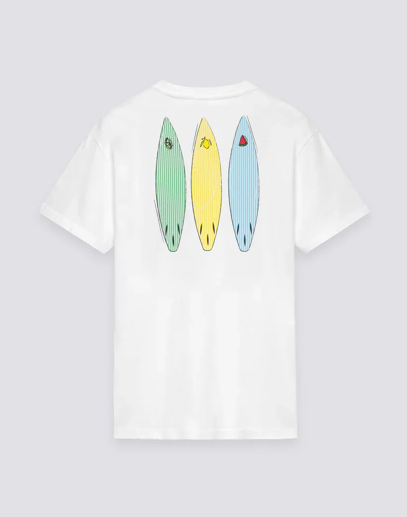 SUNDEK MEN'S CREW NECK T-SHIRT WITH TIDAL SURFER PRINT