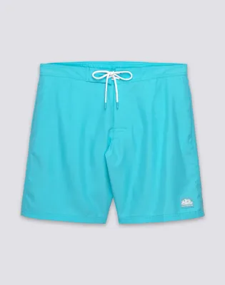 SUNDEK MEN'S SEMI-ELASTIC LONG-WAIST SWIMSHORTS IN REPREVE® RECYCLED POLYESTER - MARINE