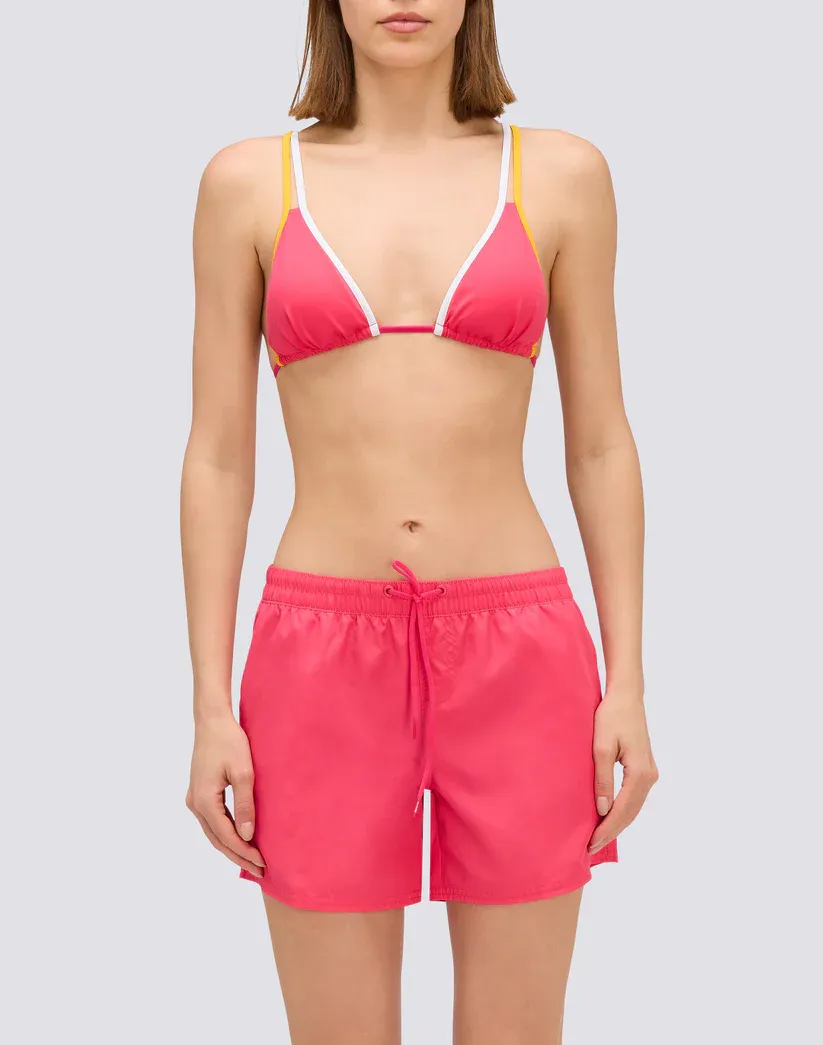 SUNDEK WOMEN COAST - REPREVE® MEDIUM LENGTH ELASTIC WAIST SWIMMING SHORTS - PITAYA