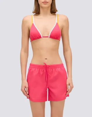SUNDEK WOMEN COAST - REPREVE® MEDIUM LENGTH ELASTIC WAIST SWIMMING SHORTS - PITAYA