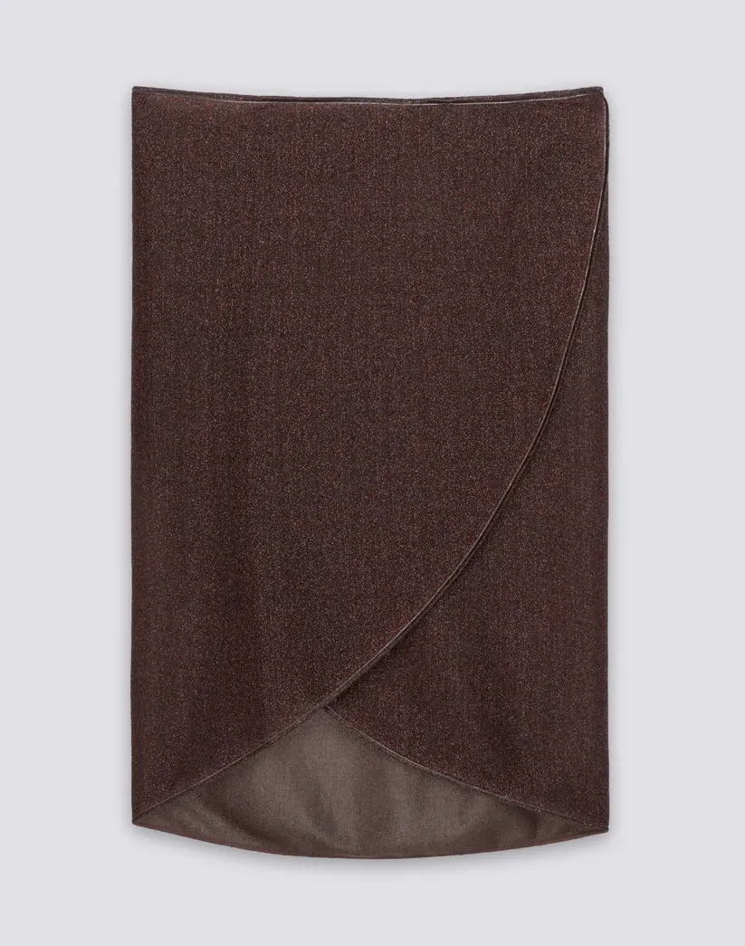 SUNDEK WOMEN LUREX SARONG - COFFEE