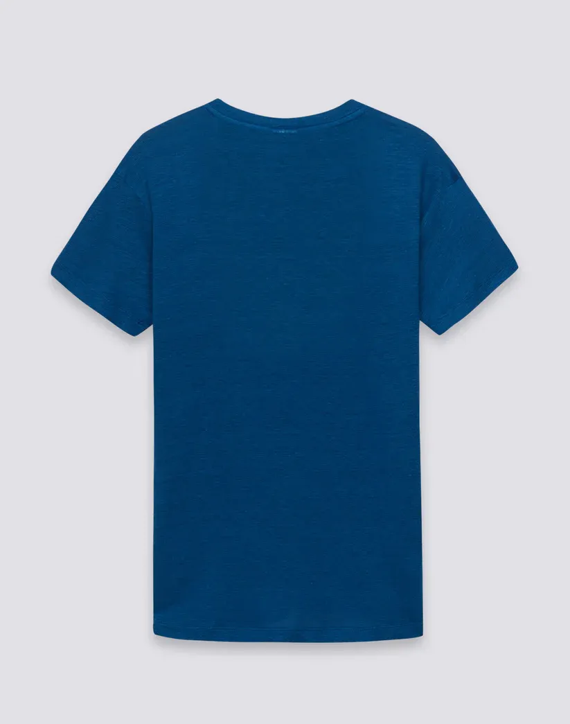 SUNDEK WOMEN HALF-SLEEVED LINEN T-SHIRT - COSMO