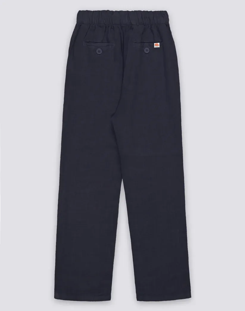 SUNDEK BOYS' LONG LINEN TROUSERS - DARK NAVY