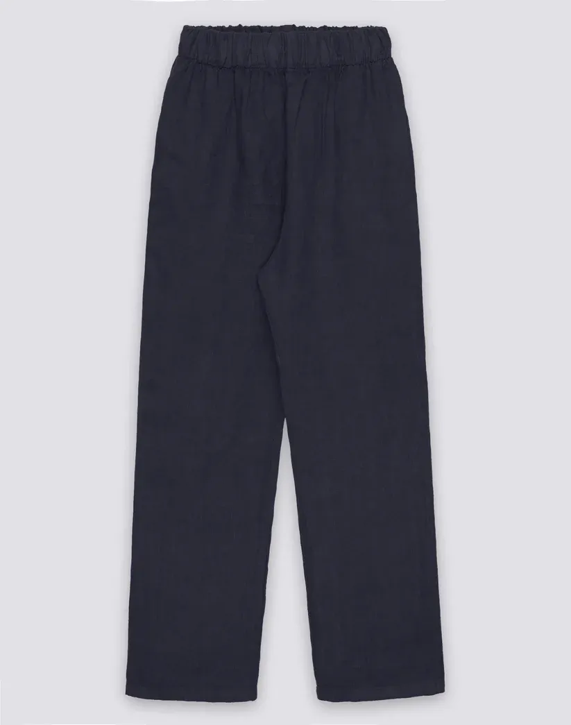 SUNDEK BOYS' LONG LINEN TROUSERS - DARK NAVY