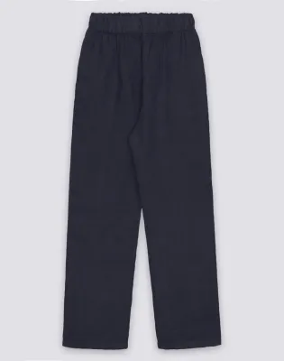 SUNDEK BOYS' LONG LINEN TROUSERS - DARK NAVY