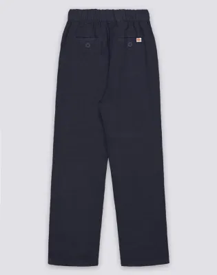 SUNDEK BOYS' LONG LINEN TROUSERS - DARK NAVY