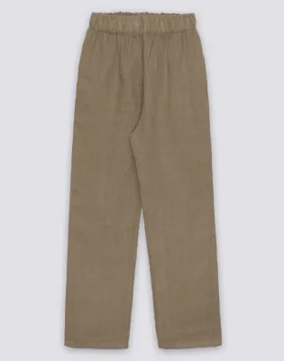 SUNDEK BOYS' LONG LINEN TROUSERS - SAFARI