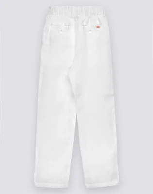 SUNDEK BOYS' LONG LINEN TROUSERS - WHITE