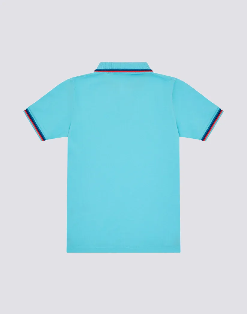 SUNDEK BOYS' MINI BRICE PIQUÉ POLO SHIRT - LUNAR