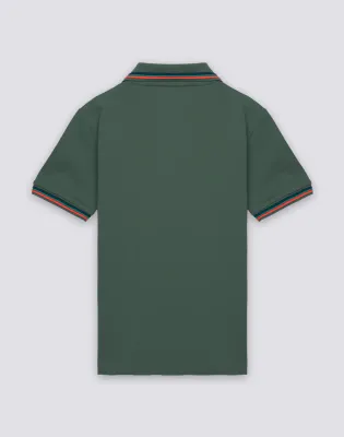 SUNDEK BOYS' MINI BRICE PIQUÉ POLO SHIRT - CAMO GREEN